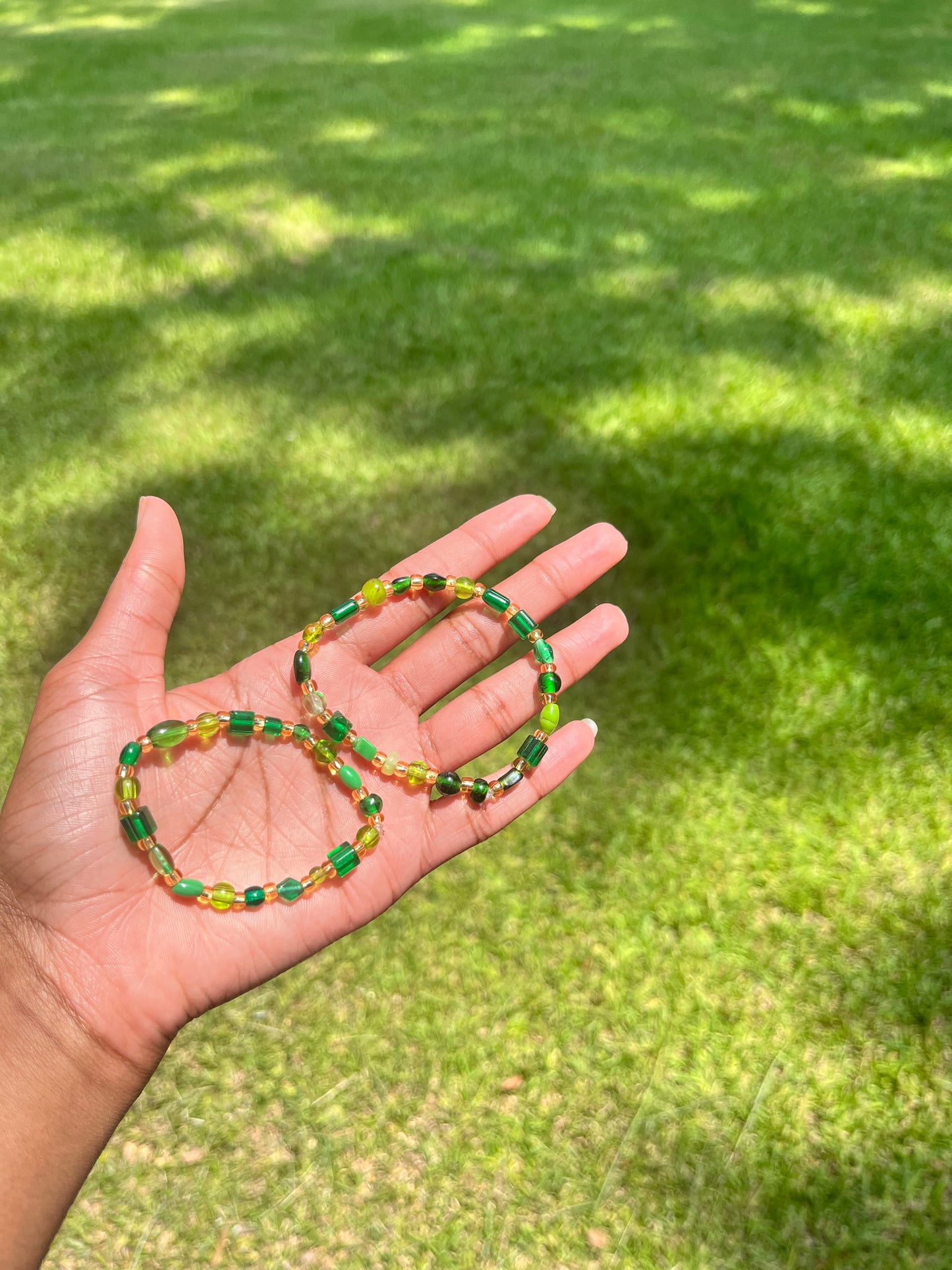 Hues of Green Bracelets