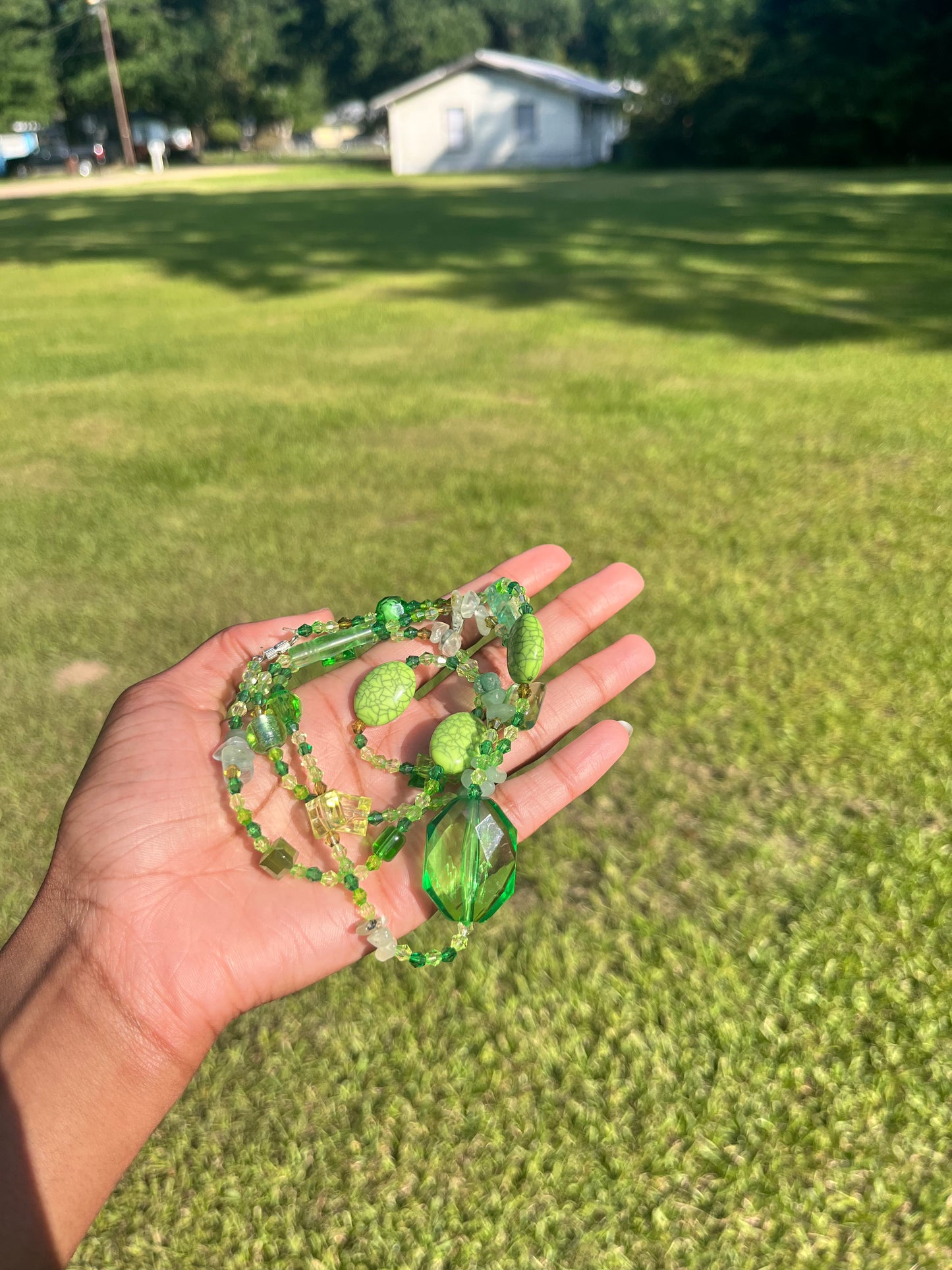 This Grass is Greener Waistbead