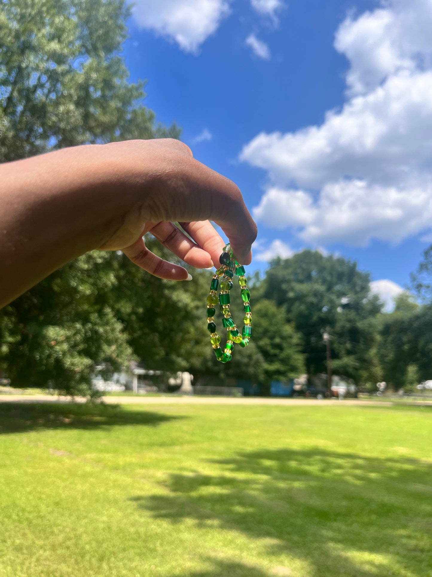 Hues of Green Bracelets