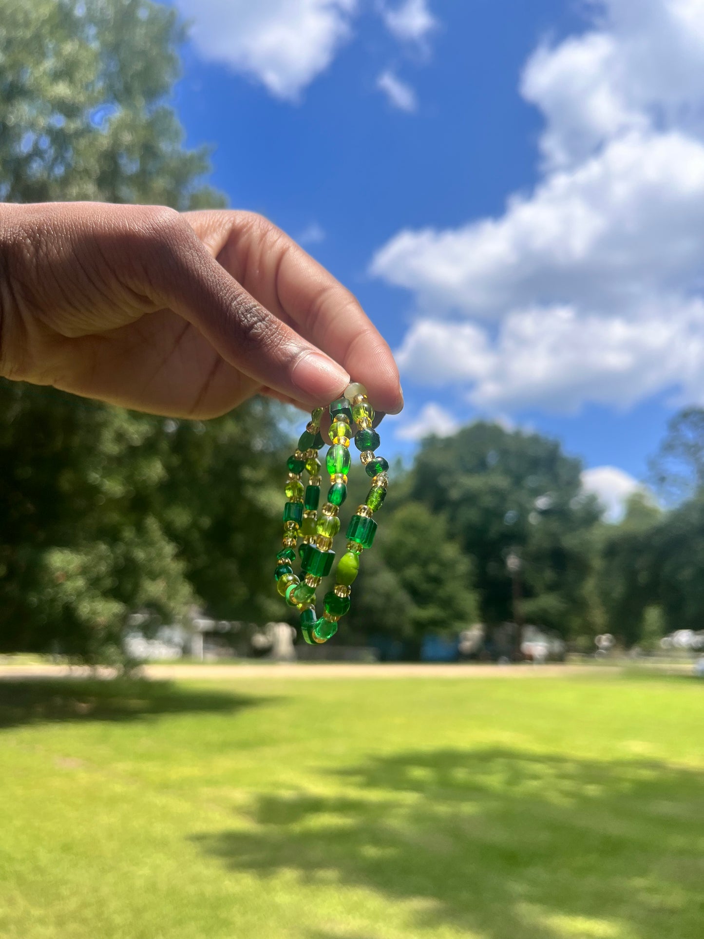 Hues of Green Bracelets