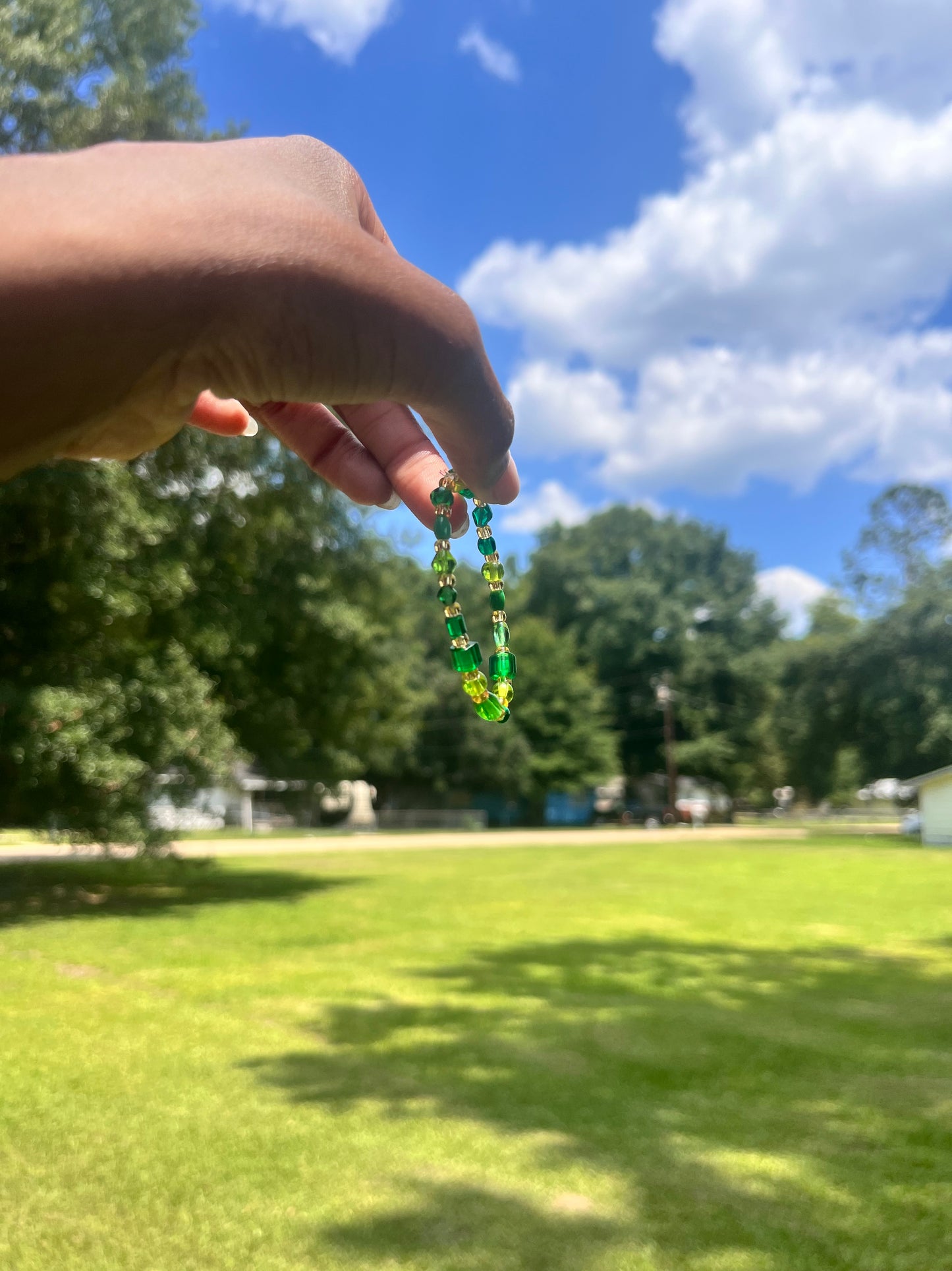 Hues of Green Bracelets