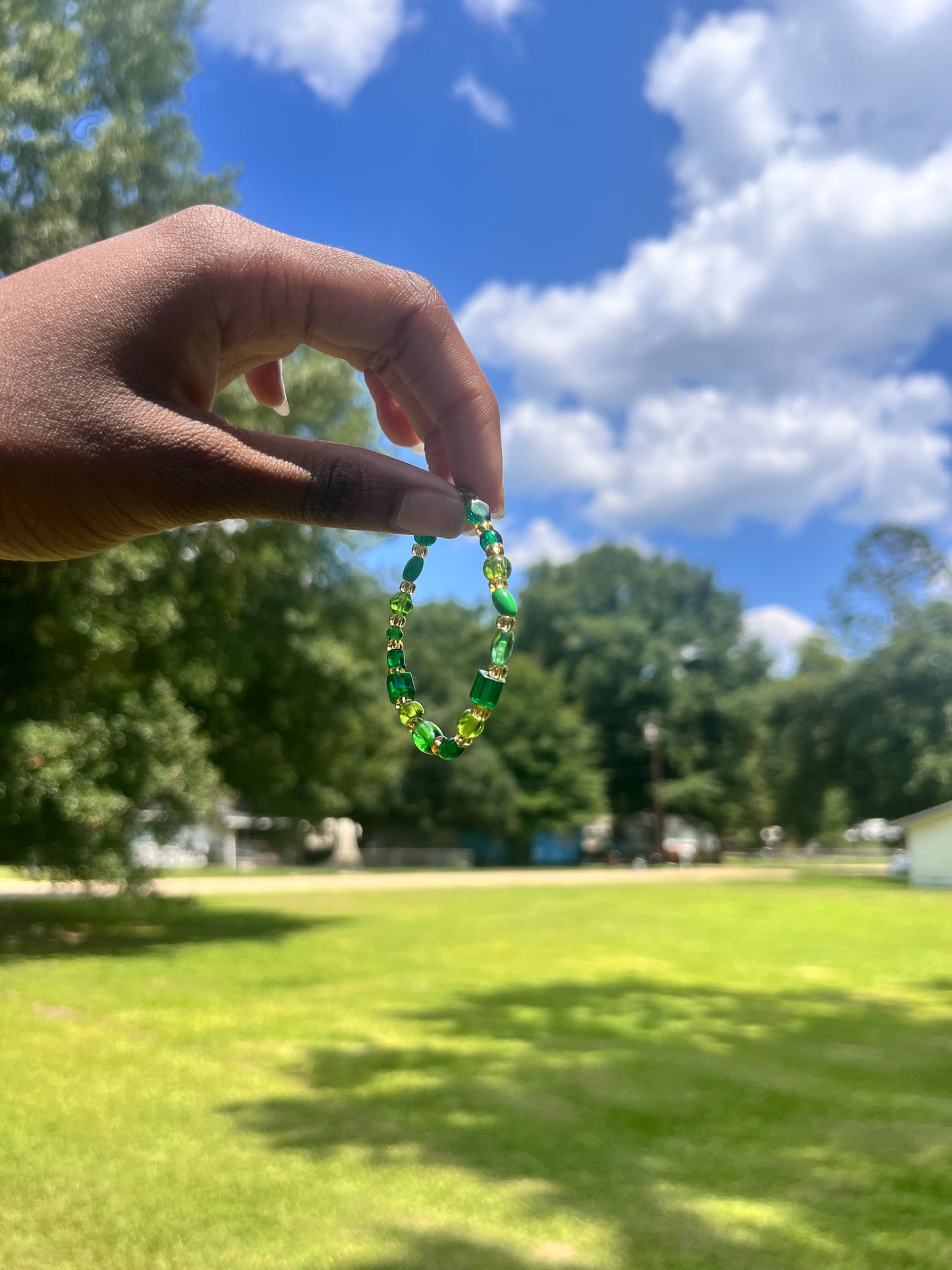 Hues of Green Bracelets